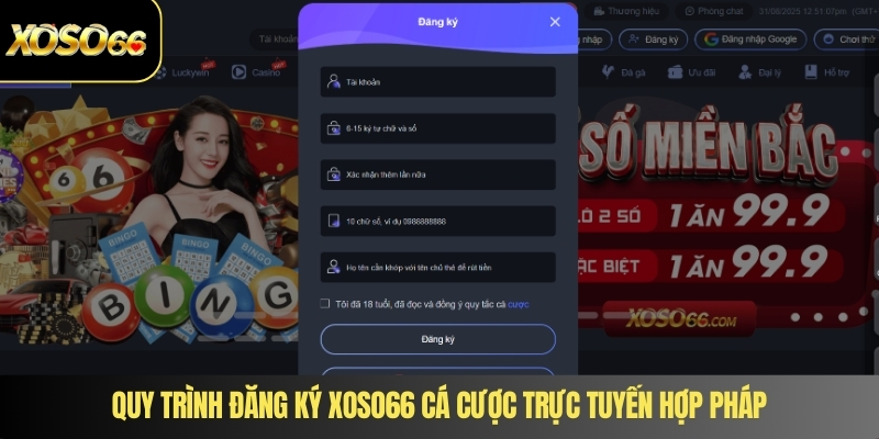 Quy trình đăng ký XOSO66 cá cược trực tuyến hợp pháp