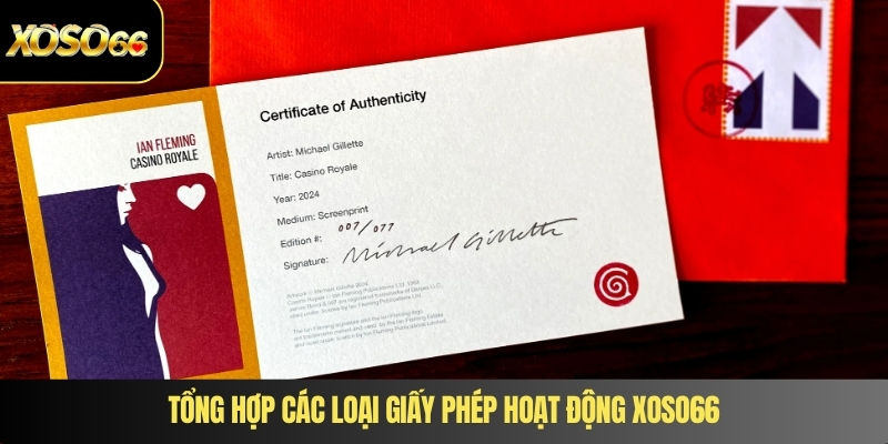 Tổng hợp các loại giấy phép hoạt động XOSO66